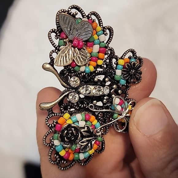 Butterfly Beaded rings - Picture 4 of 4